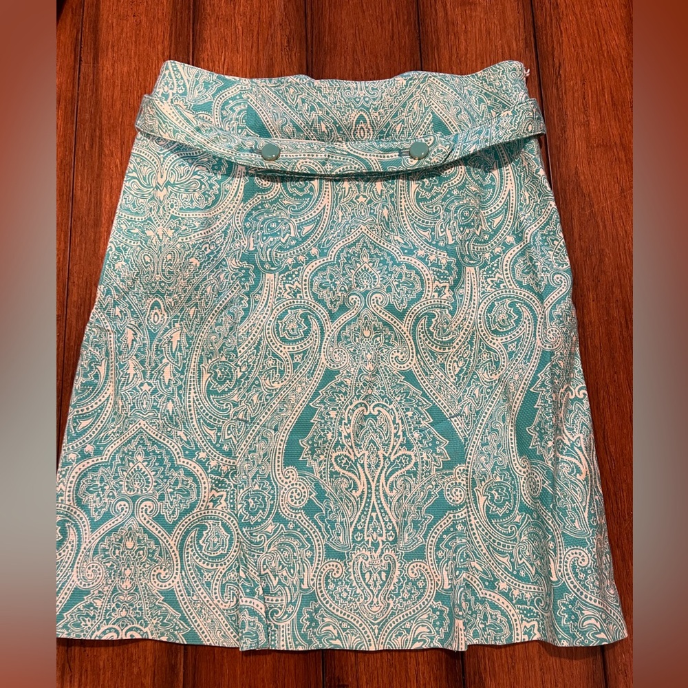 Talbots Paisley Skirt